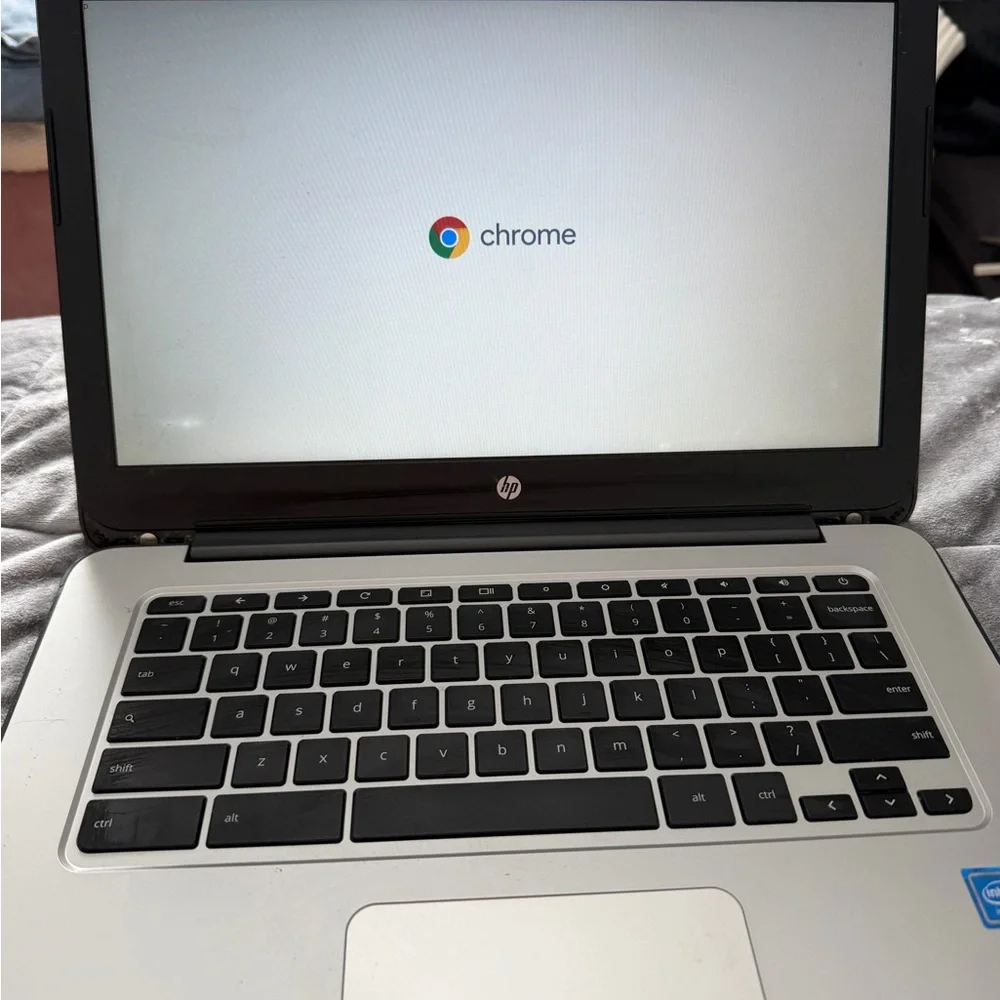 HP Chromebook Laptop - Matte Black with Chrome Accent